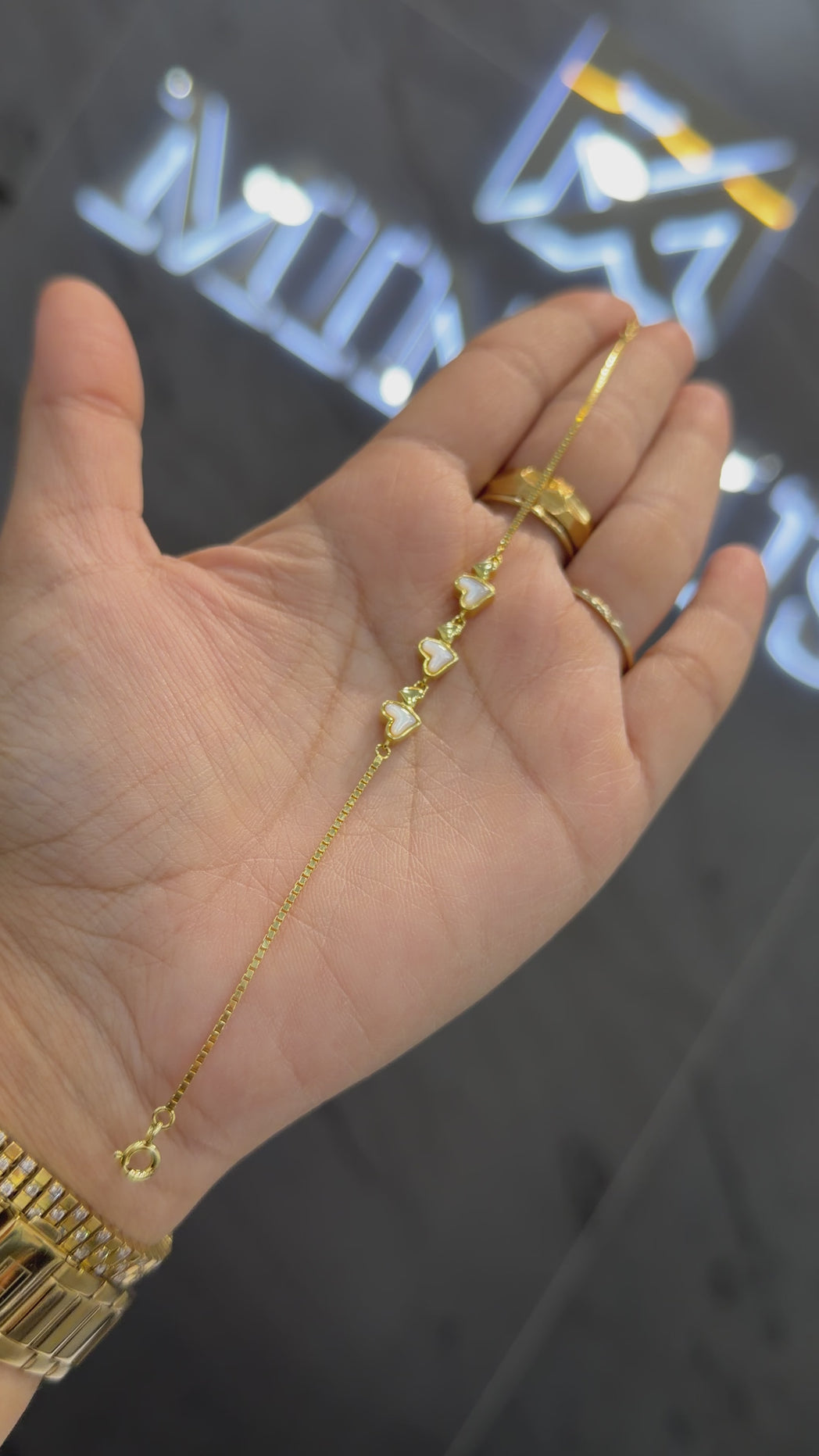 925 sterling silver gold finish bracelet 