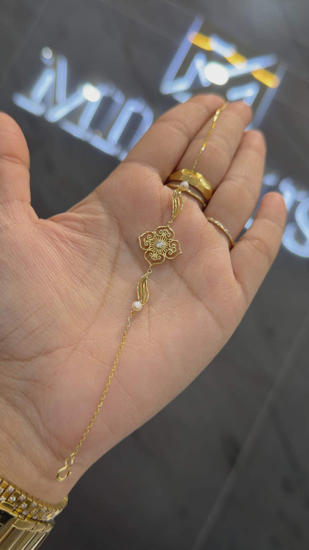 925 sterling silver gold finish bracelet 