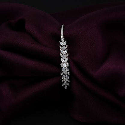 Leaf Trail Sparkle Open Cuff